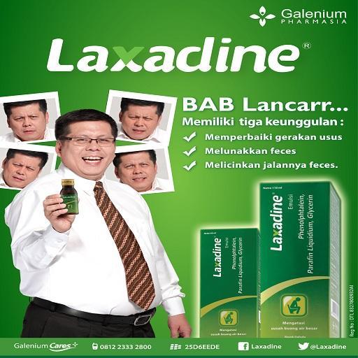 Macet, Mampet, Susah BAB!!!
Minum Laxadine
BAB Lancar