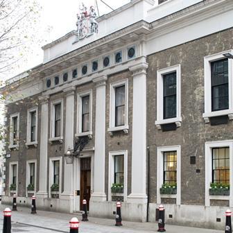 Armourers' Hall is the home of the Armourers & Brasiers' Company, a livery company of the City of London.  The Hall accommodates events for up to 125 people.