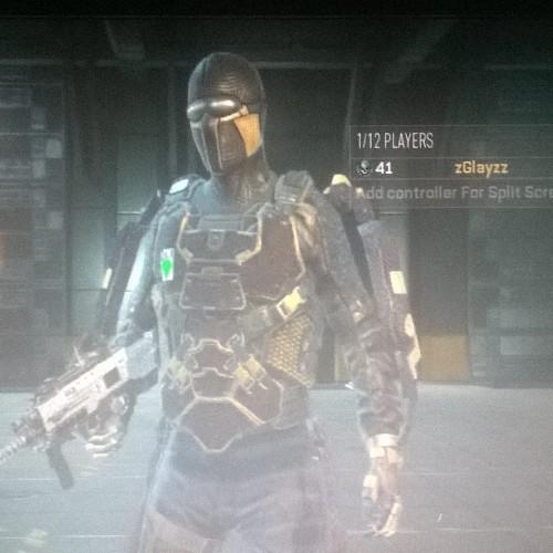 Mucking about with mates football call of duty .