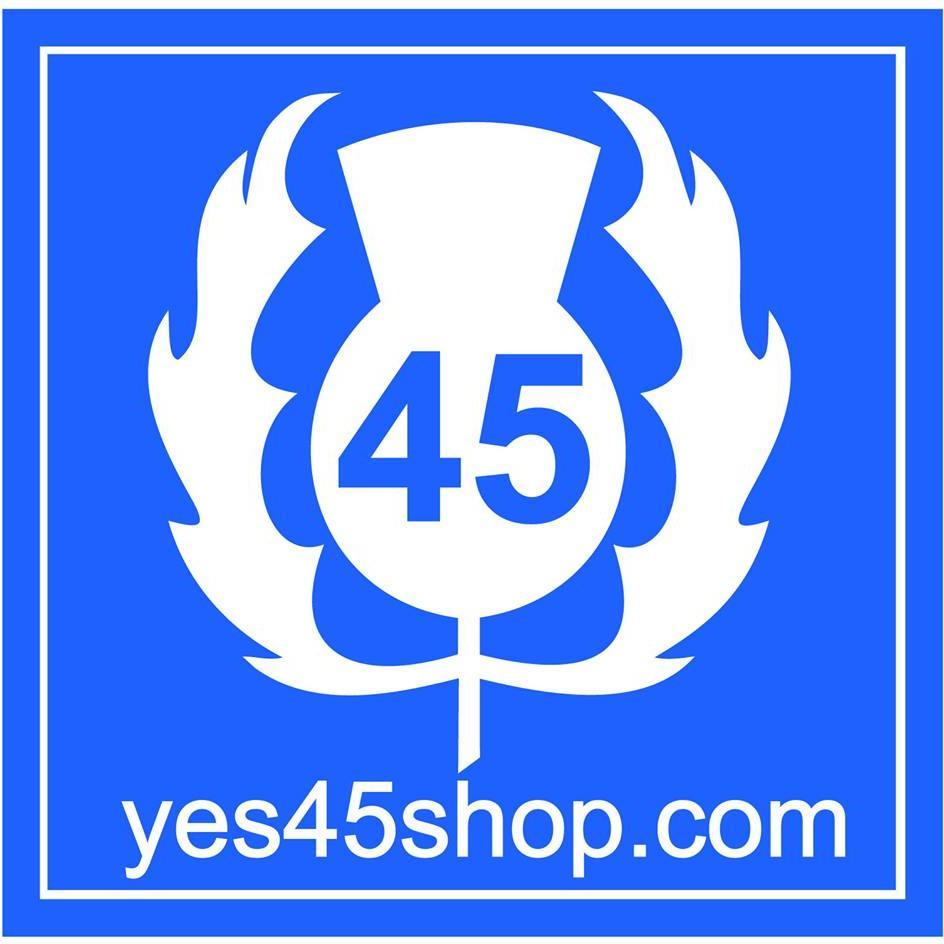 Yes45Shop's profile picture. Scottish Independence Shop, 10% of every sale to Scottish Charity! Paypal accepted