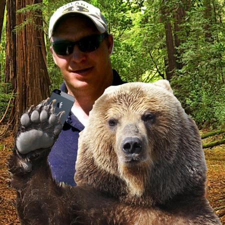 Sneaky bastard caught a baer selfie. Almost got him.