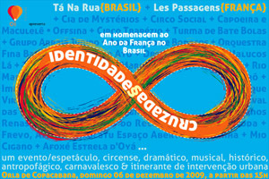 06 de dezembro_performances+teatro+dança aérea+pintura quadro gigante+espetáculo itinerante pela orla = Tá Na Rua + Les Passagers + outros grupos convidados.