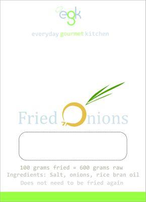 egkFoods's profile picture. We are a food processing start up testing the waters building our base on a never before marketed premium product fried onions!