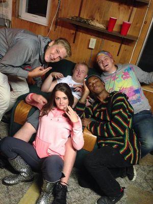 always chillin with the homies at burger and coke parties