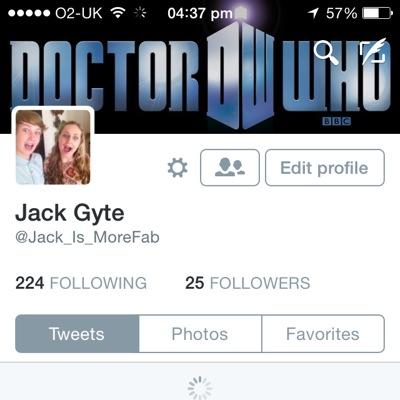 Add My New Twitter 
           @Jack_Is_MoreFab