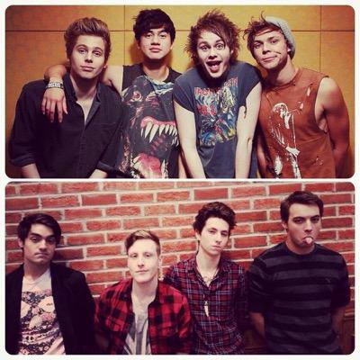 @Sayitsayitband, @5SOS, @OneDirection, @ShawnMendes, @CameronDallas = LOVE.