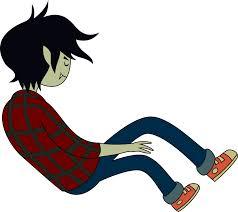 Just me, Marshall Lee, the vampire king. My mom owns the nightosphere, surprised? Don't worry i wont drink your blood, only things red.