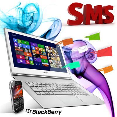 Sms application for blackberry mobile phone helps you to compose and send group text messages from computer to list of contact numbers using major Blackberry mo