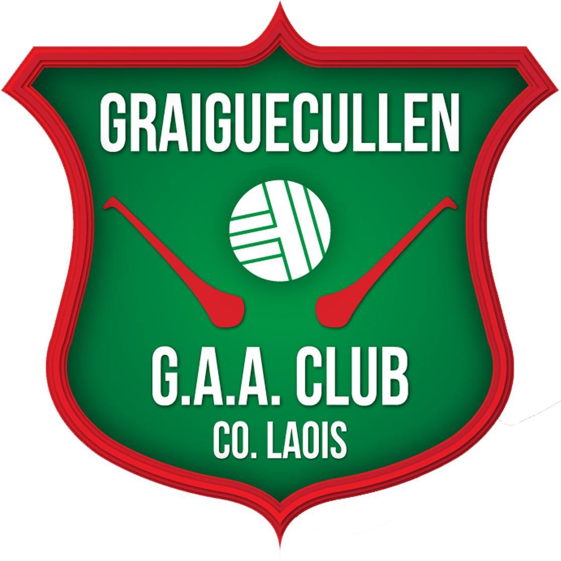 Graiguecullen GAA, Co. Laois, founded in 1886. The clubs teams range from Senior, Junior A, B & C, Ladies, U6 to minor, under age Hurling & Junior C