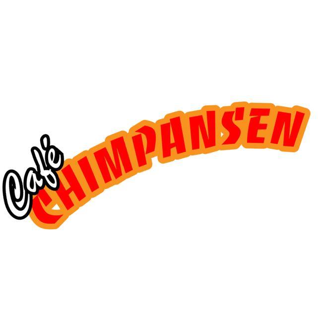 Café Chimpansen laver sjov med verden.  Mest klistermærker, bøger og slåskampe.