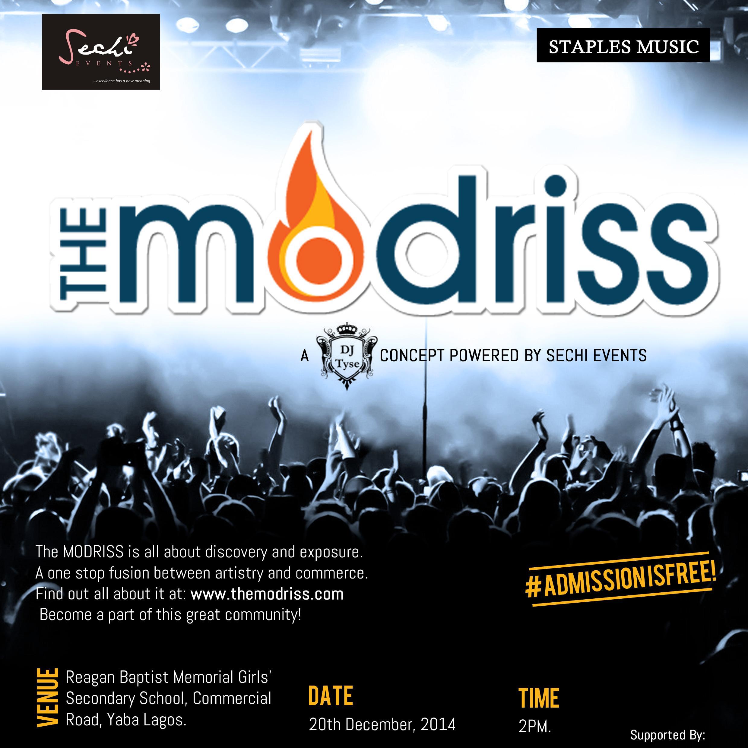 TheModriss's profile picture. The MODRISS is about discovery & exposure. It's a platform to showcase new artiste, business & products to the world.Where the art & business community connects