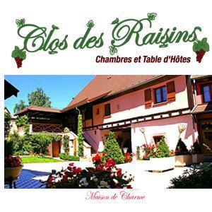 Sur la Route des Vins en Alsace, le Clos des Raisins, 4 chambres d'hôtes de charme à 10km de Colmar, vous accueille  dans une demeure du 18 ème Siècle.