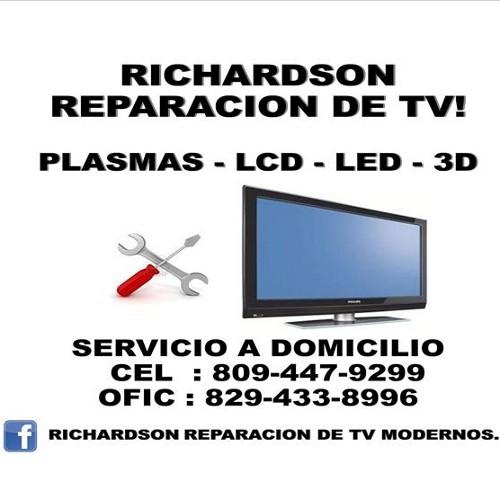 Somos un nuevo concepto en reparaciones a Domicilio. Reparamos todo tipos de televisores modernos. Contacto.: whatsapp: 809-447-9299 Oficina.: 829-433-8996.