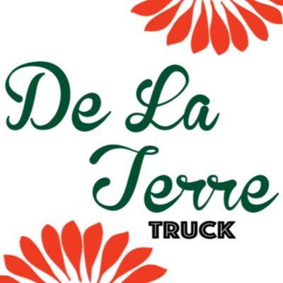 the De La Terre truck is a mobile cafe serving crêpes, pastries, smoothies, & organic fair-trade La Colombe coffee. vegan & GF options available!