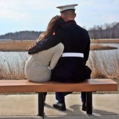 Proud Marine girlfriend of 8 years.  ♡ True love is forever, even if it is in military time.