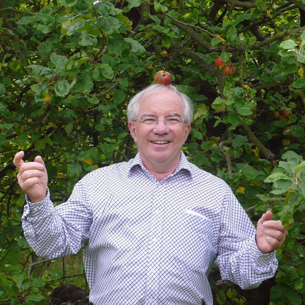 I am a scientist (and IgNobel Prize winner) who aims to make science accessible to everyone in matters large and small. IMAGE: Under Newton's apple tree!