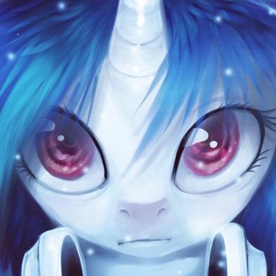 Female|Single|Capricorn|Crush|Bisexual
DJ of all of Equestria. Love dubstep (of course). I like a special some pony. Also, love cars, I love drawing as well.