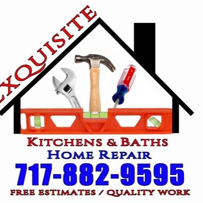 Exquisite Kitchens & Baths /HOME REPAIR Affordable for all Your needs! 
FREE Estimates! 
Servicing York & Lancaster Counties (Pa) 
Email: EKBQuality@gmail.com