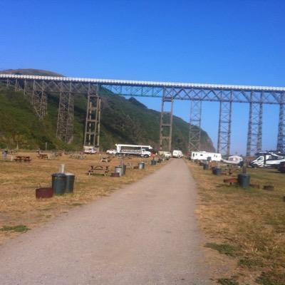 Campground & Marina under the bridge on the Albion River and ocean.