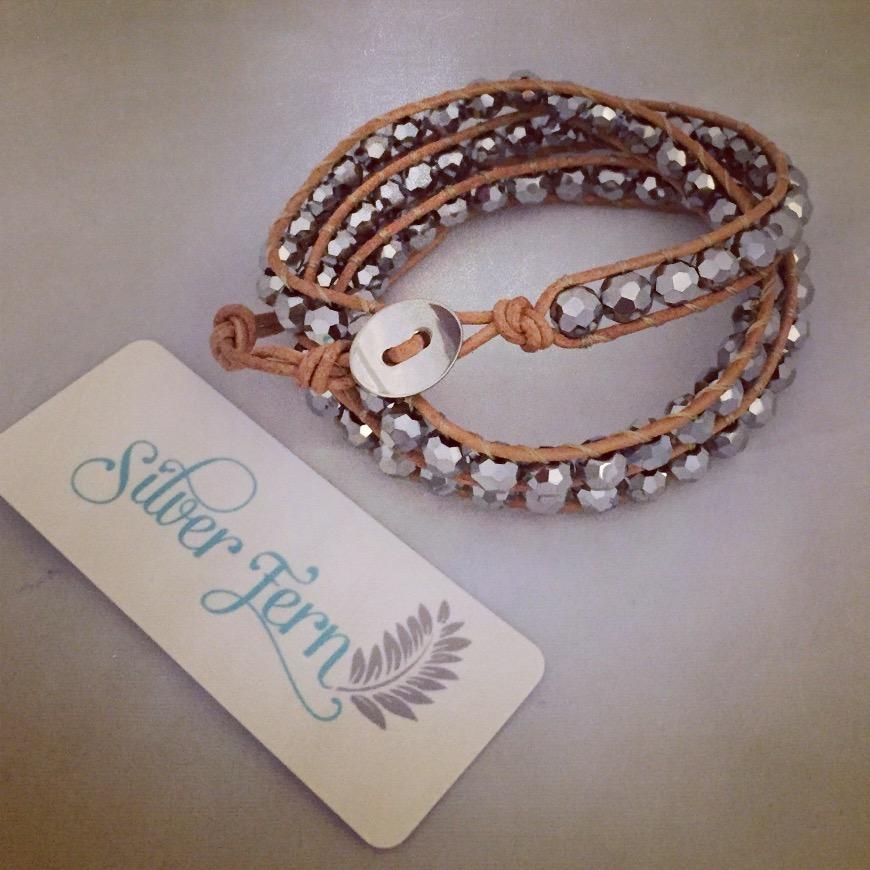 Handmade jewellery, personalised spoons and scarves.