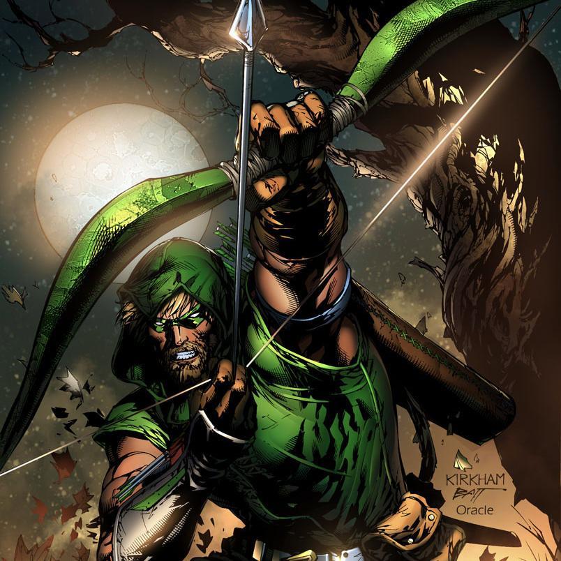 Oliver Queen, the playboy of Star City. I throw on the tights and spiffy bow and become the Green Arrow.