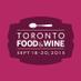 Toronto FOOD & WINE (@tofoodandwine) Twitter profile photo