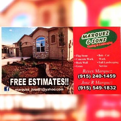 Give us a call for your landscaping FREE ESTIMATE IN El Paso, Texas (Reyes 915-240-1459) (Jose 915-549-1832)