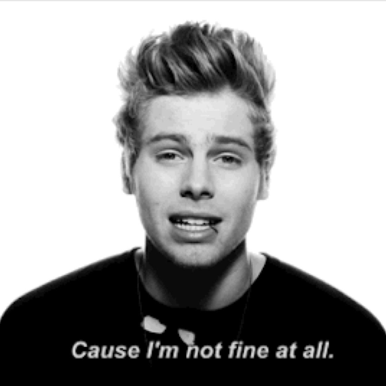 Tell me this is just a dream, cause Im really not fine at all.