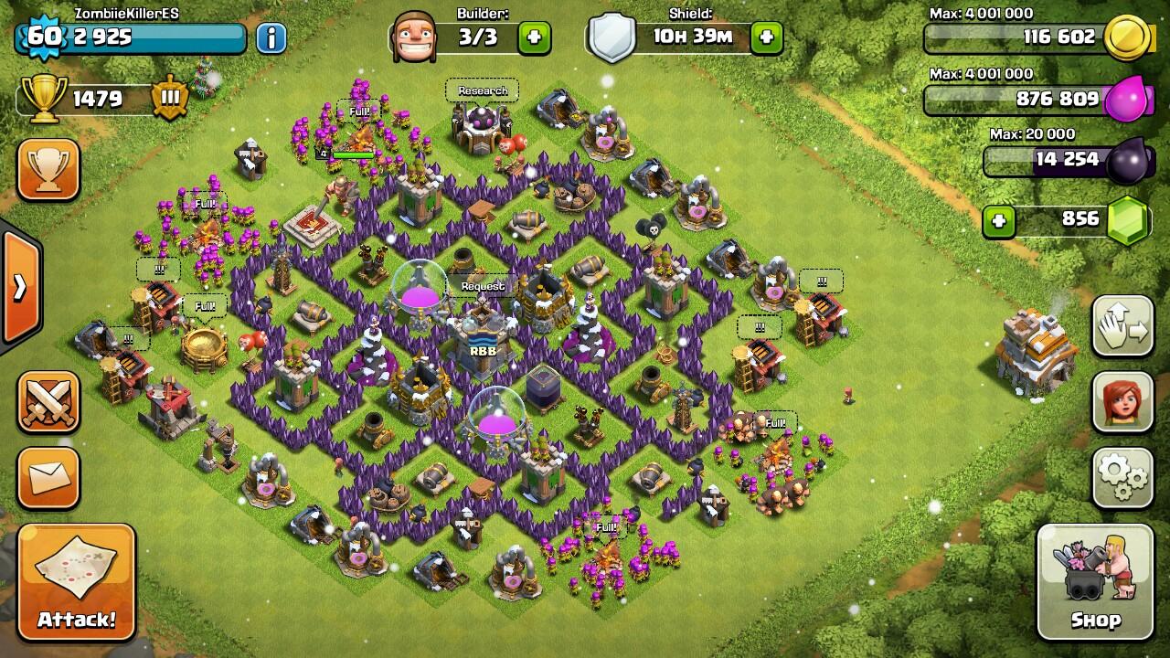 Clash of Clan// Ayuntamiento nivel 8 Subiendo Todo Al Maximo