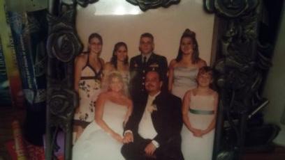 beautiful family and husband