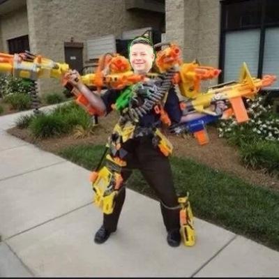 LHSNerfWar's profile picture. This is the official account for the annual Senior Nerf War. Follow for updates. Contact @JoelSpencer15 with questions.
