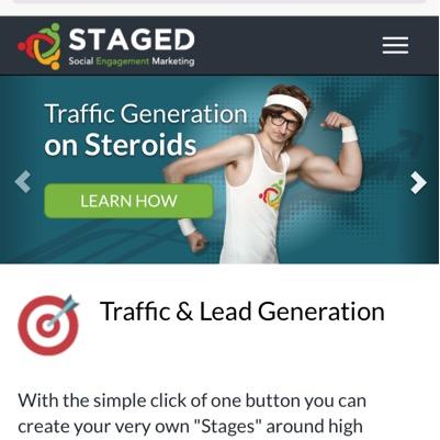 Staged. Social Engagement Marketing. Provided by Sterling Blackstone Marketing.