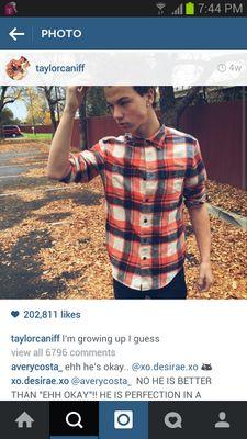 I'm married to Taylor caniff that's all you need to now