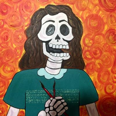 just a local latina artist making her mark one brush stroke at a time.