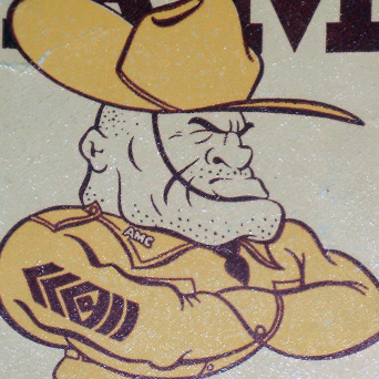 Drill Sergeant. Fightin' Texas Aggie. Unofficial Mascot of Texas A&M (per Wikipedia). I've seen 'em lose and I've seen 'em win, But I've never seen 'em quit.