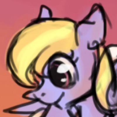 Adorable purple pony, cloud kicking all day everyday.