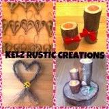 hand made rustic creations for weddings, xmas, valentines day and the home.
