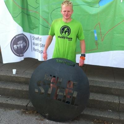 works hard trains hard and runs for Team Muddyrace OCR and play football