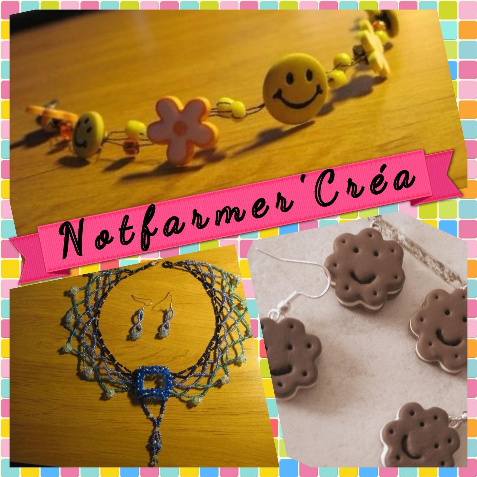 Créatrice de bijoux fantaisies en perles (rocailles, swarovski), fimo, crochet, dentelle ...