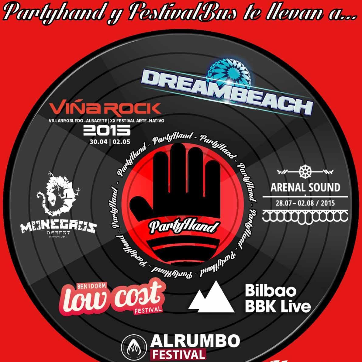 Con PARTYHAND ven en BUS desde ALBACETE a los mejores festivales de España. Contacta conmigo para reserva tu plaza o informarte.             RRPP 610816854 Puri
