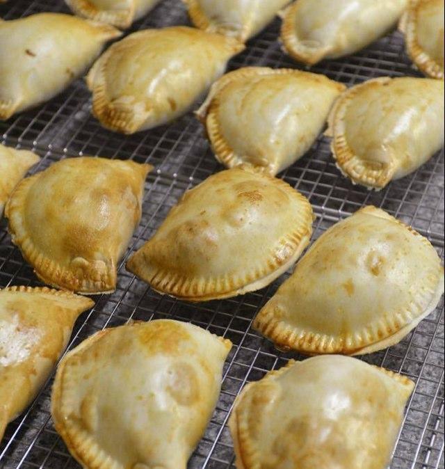 Freshly baked, Peruvian inspired empanadas! We will be at 6 farmers markets in SE Wisconsin and our food truck will be hittin the streets this summer! :)