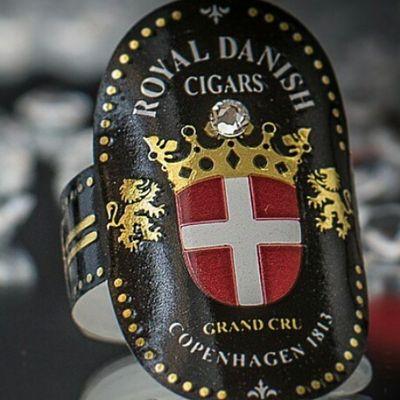 Celebrating 200 Years of Regal Blend Danish West Indies 1813 - 2013. Royal Danish Cigars with 24kt Gold & Swarovski. Viking series to be released at InterTabac!