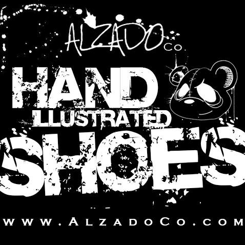 Custom hand illustrated shoes