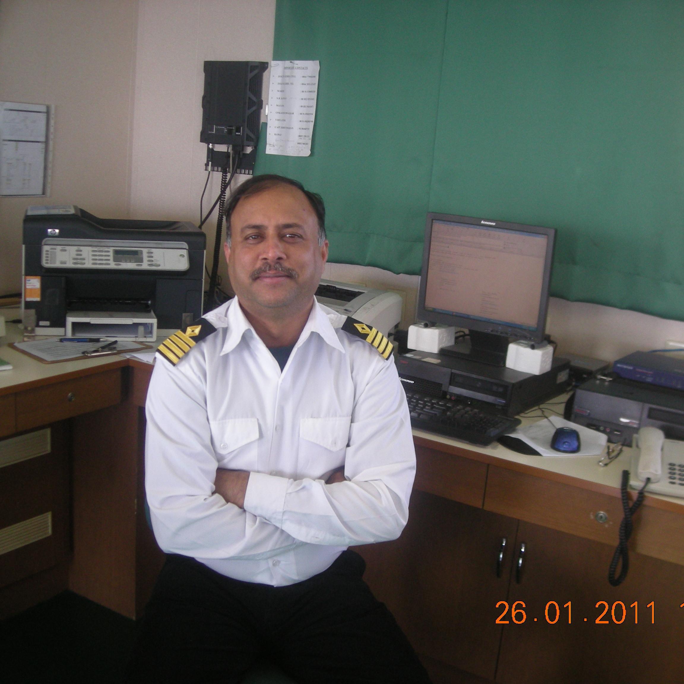 Master Mariner,  Ex-Principal, National Inland Navigation Institute(NINI), Patna