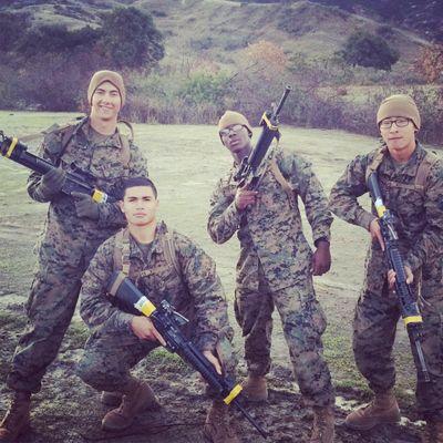 Stay low move fast, Shoot first die last #USMC
