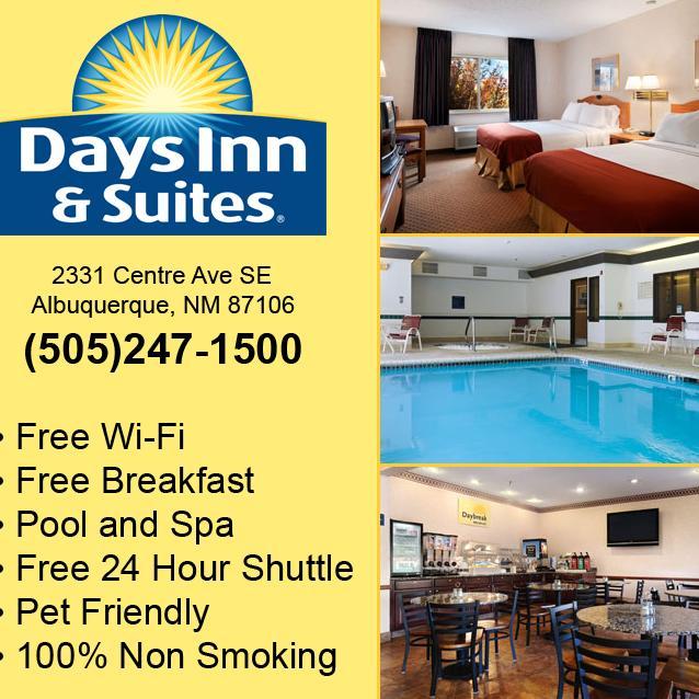 Book a room at Days Inn & Suites Airport Albuquerque for a revitalizing getaway to sunny New Mexico.