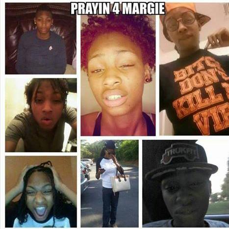 Margie has had several surgeries after being run over by a car in Anniston, while celebrating her 21st birthday on Sunday, 11/30/14.