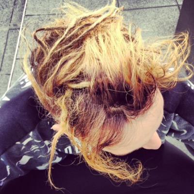 //hi I'm George's hair //been in action since 1990//