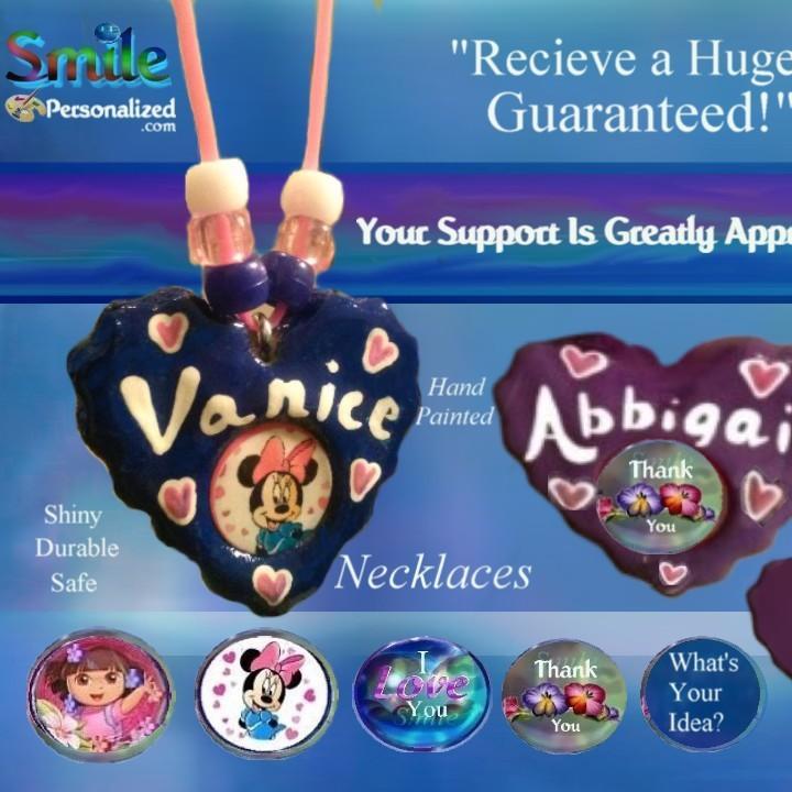 Since 2004, Uniquely-U Personalized Necklaces now Smile has sent thousands of smiles all across the U.S. and the world.  She will love it! Guaranteed!