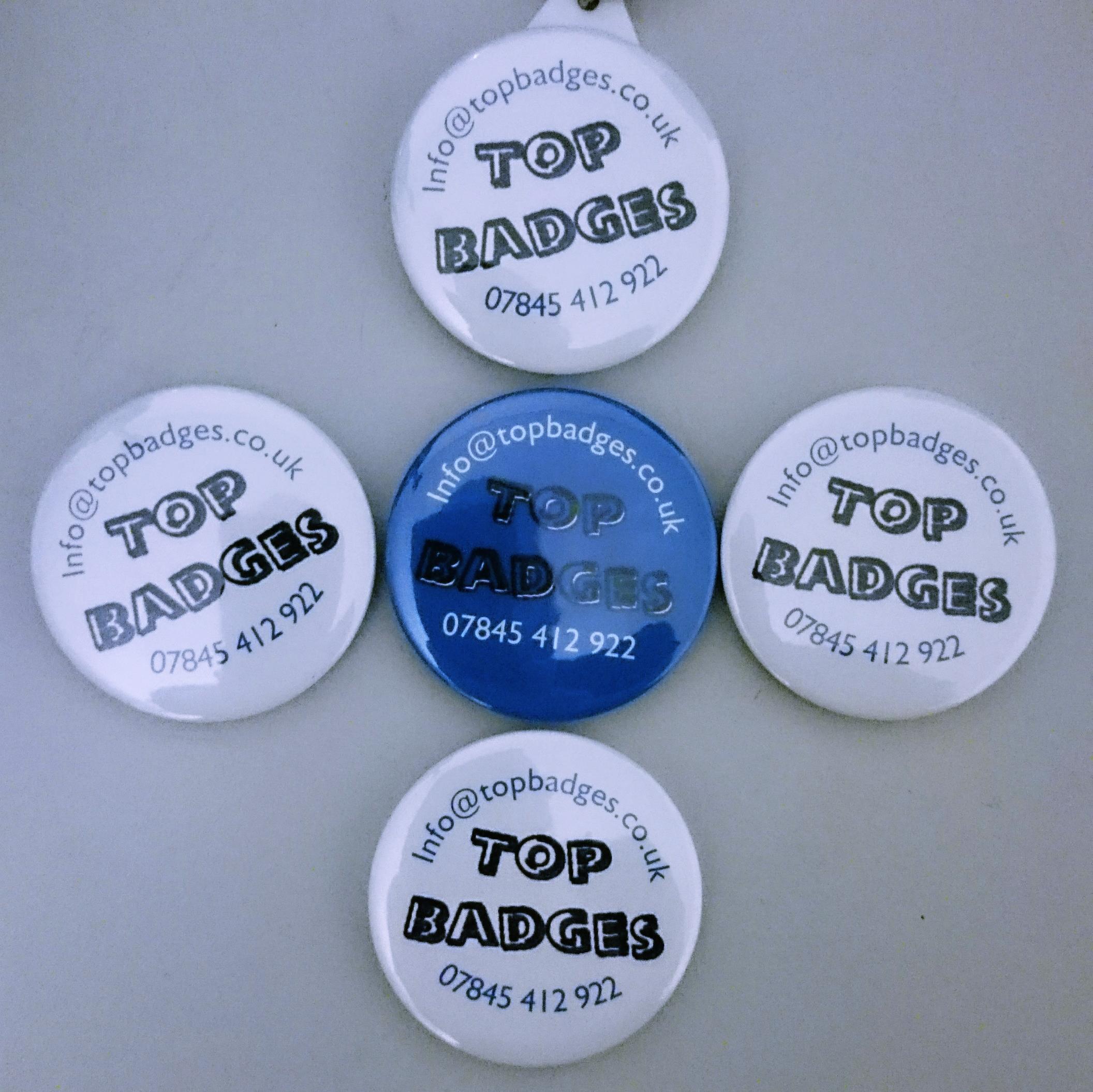 Top Badges is a friendly and family run business who have been making and selling button badge products for many years.